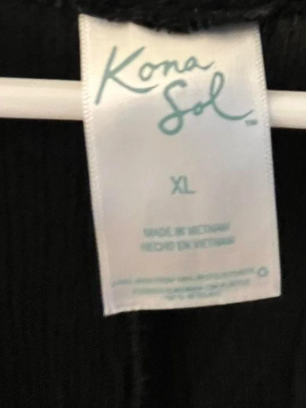 Women's Black Kona Sol Beach Cover-Up - Picture 3 of 4